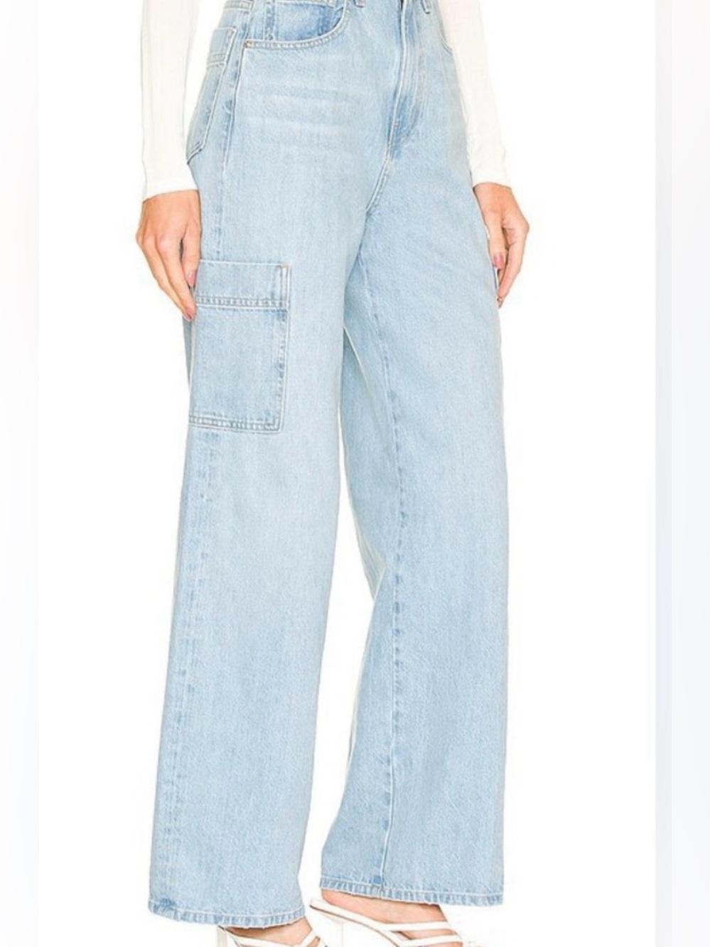 Frame Denim Light Blue Women’s- Cargo Jeans, Size27.